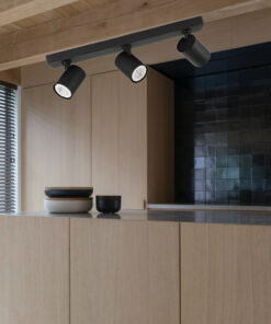 ΣΠΟΤ ΟΡΟΦΗΣ ΤΡΙΠΛΟ GU10 S1980 ΜΑΥΡΟ EUROLAMP 144-60005