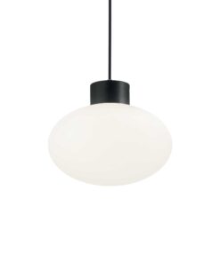 IDEAL LUX Κρεμαστό Φωτιστικό CLIO 1xE27 IP44 Μαύρου Χρώματος – 144245