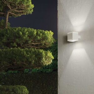 IDEAL LUX Φωτιστικό Τοίχου Βεράντας SNIF 1xG9 IP44 Γκρι Χρώματος – 118666
