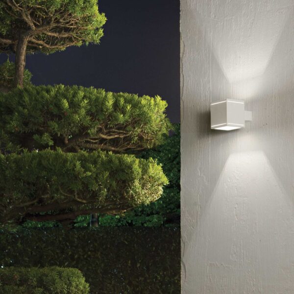 IDEAL LUX Φωτιστικό Τοίχου Βεράντας SNIF 1xG9 IP44 Γκρι Χρώματος – 118666