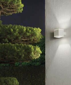IDEAL LUX Φωτιστικό Τοίχου Βεράντας SNIF 1xG9 IP44 Λευκού Χρώματος – 144276