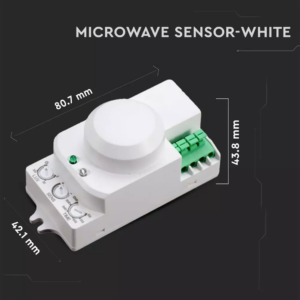 Ανιχνευτής κίνησης Microwave Max 300W Λευκό με λειτουργία παράκαμψης V-TAC – 1446