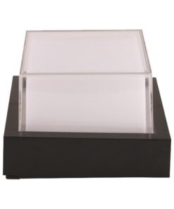 ΑΠΛΙΚΑ ΤΟΙΧΟΥ ΤΕΤΡΑΓΩΝΗ LED 12W 160X160X100 3000K IP65 ΜΑΥΡΗ PRO EUROLAMP – 145-20203