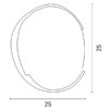 ΠΛΑΦΟΝΙΕΡΑ ΣΤΡΟΓΓΥΛΗ LED 16W Φ250X50 3000K IP54 ΜΑΥΡΗ PRO EUROLAMP – 145-20204