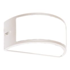ΑΠΛΙΚΑ ΤΟΙΧΟΥ ΟΒΑΛ E27 220X121X108 IP54 ΛΕΥΚΗ PRO EUROLAMP – 145-20210