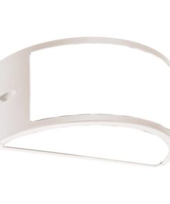 ΑΠΛΙΚΑ ΤΟΙΧΟΥ ΟΒΑΛ E27 220X121X108 IP54 ΛΕΥΚΗ PRO EUROLAMP – 145-20210