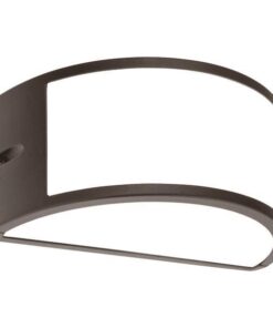 ΑΠΛΙΚΑ ΤΟΙΧΟΥ ΟΒΑΛ E27 MAX 10W LED 220X121X108 IP54 ΜΑΥΡΗ PRO EUROLAMP – 145-20211