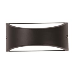 ΑΠΛΙΚΑ ΤΟΙΧΟΥ ΟΒΑΛ E27 MAX 10W LED 220X99X100 IP54 ΜΑΥΡΗ PRO EUROLAMP – 145-20214