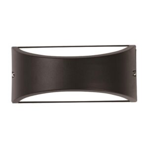 ΑΠΛΙΚΑ ΤΟΙΧΟΥ ΟΒΑΛ E27 MAX 10W LED 220X99X100 IP54 ΜΑΥΡΗ PRO EUROLAMP – 145-20214