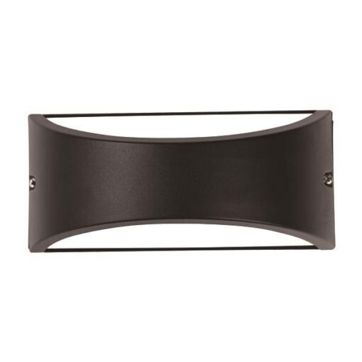 ΑΠΛΙΚΑ ΤΟΙΧΟΥ ΟΒΑΛ E27 MAX 10W LED 220X99X100 IP54 ΜΑΥΡΗ PRO EUROLAMP – 145-20214