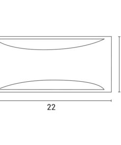 ΑΠΛΙΚΑ ΤΟΙΧΟΥ ΟΒΑΛ E27 220X99X100 IP54 ΜΑΥΡΗ PRO EUROLAMP – 145-20214