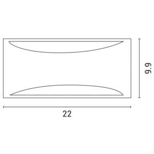 ΑΠΛΙΚΑ ΤΟΙΧΟΥ ΟΒΑΛ E27  220X99X100 IP54 ΜΑΥΡΗ PRO EUROLAMP – 145-20214