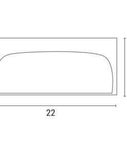 ΑΠΛΙΚΑ ΤΟΙΧΟΥ LM03 ΟΒΑΛ E27 220x99x100 IP54 ΓΚΡΙ PRO EUROLAMP – 145-20232