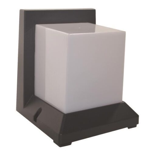ΑΠΛΙΚΑ ΤΟΙΧΟΥ Ε27 190X166,5X166 IP54 ΓΚΡΙ EUROLAMP – 145-20600