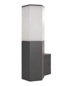 ΑΠΛΙΚΑ ΤΟΙΧΟΥ ΕΞΑΓΩΝΗ Ε27 70X100X250 IP54 ΓΚΡΙ EUROLAMP – 145-20609