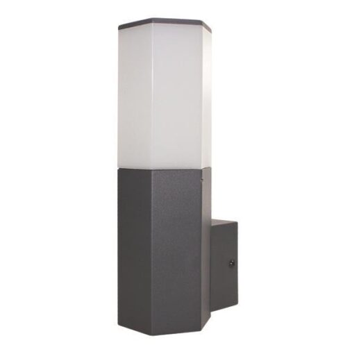 ΑΠΛΙΚΑ ΤΟΙΧΟΥ ΕΞΑΓΩΝΗ Ε27 70X100X250 IP54 ΓΚΡΙ EUROLAMP – 145-20609