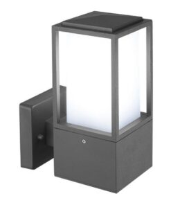 ΑΠΛΙΚΑ ΤΟΙΧΟΥ ΤΕΤΡΑΓΩΝΗ Ε27 230X100X160 IP44 ΓΚΡΙ EUROLAMP – 145-20615