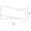ΑΠΛΙΚΑ ΤΟΙΧΟΥ LED 12W 250X120X80 3000K “XL” ΛΕΥΚΟ PRO EUROLAMP – 145-22200