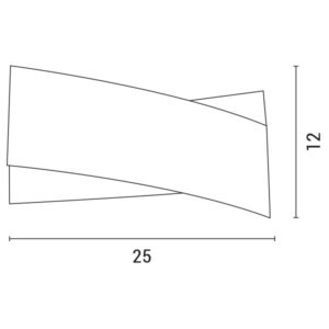 ΑΠΛΙΚΑ ΤΟΙΧΟΥ LED 12W 250X120X80 3000K “XL” ΛΕΥΚΟ PRO EUROLAMP – 145-22200