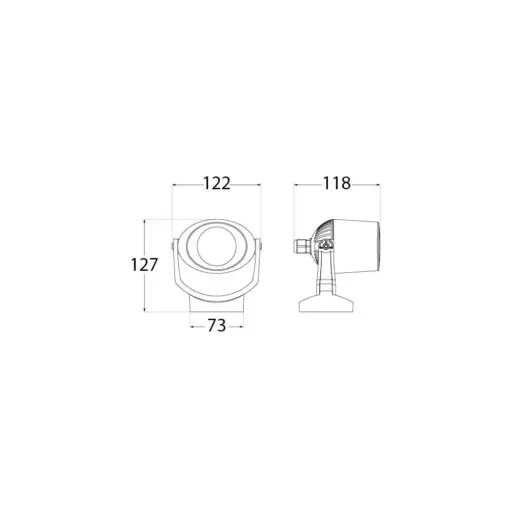 FUMAGALLI MINITOMMY EL SPIKE ΠΡΟΒΟΛΕΑΣ ΓΚΡΙ ΜΕ ΚΑΡΦΙ 3,5W GU10 310x122x135mm 2CCT (2700/4000K) EUROLAMP – 145-26107