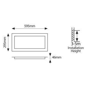 ΦΩΤΙΣΤΙΚΟ BACKLIGΗΤ UGR19 30X60 30W 4000Κ 220-240V ΛΕΥΚΟ EUROLAMP – 145-56141