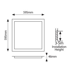 ΦΩΤΙΣΤΙΚΟ BACKLIGΗΤ UGR19 60X60 48W 3000Κ 220-240V ΛΕΥΚΟ EUROLAMP – 145-56145