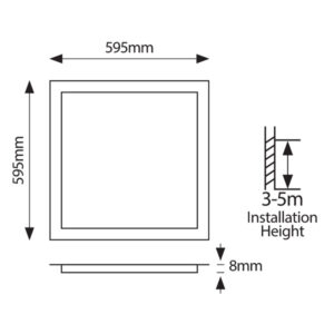 ΦΩΤΙΣΤΙΚΟ PANEL LED 60X60 40W 6500Κ ΛΕΥΚΟ PLUS EUROLAMP – 145-56160