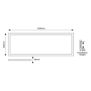 ΦΩΤΙΣΤΙΚΟ ΕΞΩΤΕΡΙΚΟ BACKLIGΗΤ UGR19 120X30  27-34-40-45W 4000Κ 220-240V/AC ΜΑΥΡΟ EUROLAMP – 145-56254