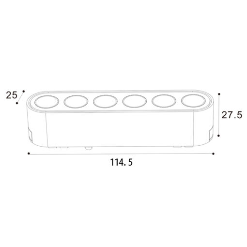 ΦΩΤΙΣΤΙΚΟ ΜΑΥΡΟ ΜΑΓΝΗΤΙΚΗΣ ΡΑΓΑΣ ULTRA SLIM 12W 3CCT 222xW25xH27.5mm 100⁰ EUROLAMP – 145-59523