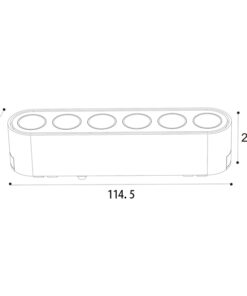 ΦΩΤΙΣΤΙΚΟ ΜΑΥΡΟ ΜΑΓΝΗΤΙΚΗΣ ΡΑΓΑΣ ULTRA SLIM 6W 3CCT 114.5x25x27.5mm 36⁰ EUROLAMP – 145-59525