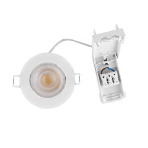 ΣΠΟΤ ΧΩΝΕΥΤΟ ΣΤΕΓΑΝΟ ΚΙΝΗΤΟ 5.5W Φ87 TRIAC 3CCT IP44 MΕ CONNECTION BOX ΛΕΥΚΟ EUROLAMP – 145-68906