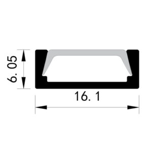 ΠΡΟΦΙΛ ΕΞΩΤΕΡΙΚΟ 2000*16*6 90° PLUS EUROLAMP – 145-70903