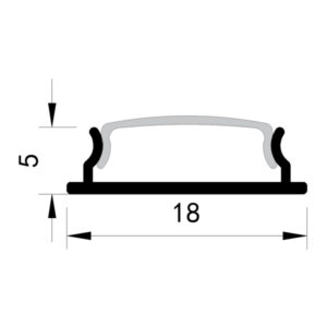 ΠΡΟΦΙΛ ΕΥΚΑΜΠΤΟ ΕΞΩΤΕΡΙΚΟ  2000*10*10 90° EUROLAMP – 145-70904