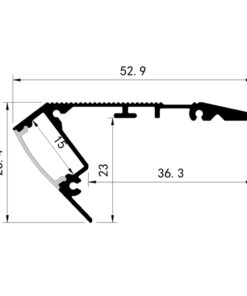ΠΡΟΦΙΛ ΕΞΩΤΕΡΙΚΟ ΓΙΑ ΣΚΑΛΑ 2000*52,9*26,4 PLUS EUROLAMP – 145-70962