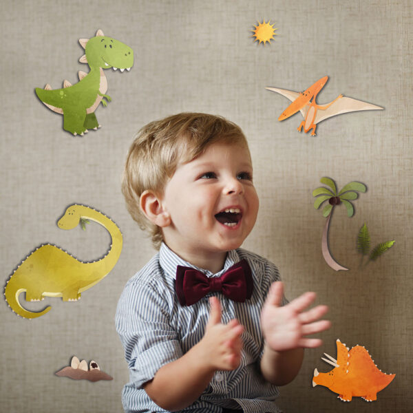 Dinosaurs αυτοκόλλητα 3 επιπέδων M Ango – 14504
