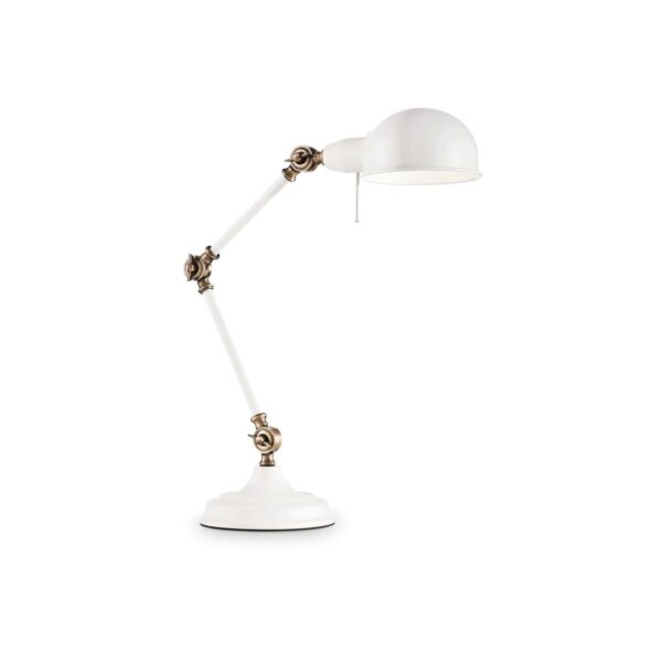 IDEAL LUX Επιτραπέζιο Φωτιστικό TRUMAN 1xE27 Λευκού Χρώματος – 145198