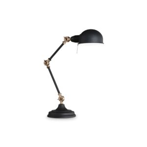 IDEAL LUX Επιτραπέζιο Φωτιστικό TRUMAN 1xE27 Μαύρου Χρώματος- 145211