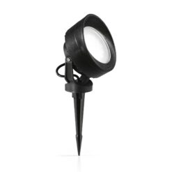 IDEAL LUX Φωτιστικό Κήπου Καρφωτό LITIO 1xGX53 IP66 Μαύρου Χρώματος – 145358
