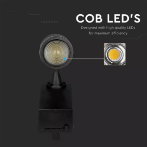 LED φωτιστικό ράγας COB 15W με επιλογή φωτός και γωνίας δέσμης Dimmable μέσω smart phone μαύρο V-TAC – 1457