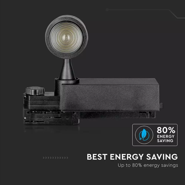LED φωτιστικό ράγας COB 15W με επιλογή φωτός και γωνίας δέσμης Dimmable μέσω smart phone μαύρο V-TAC – 1457