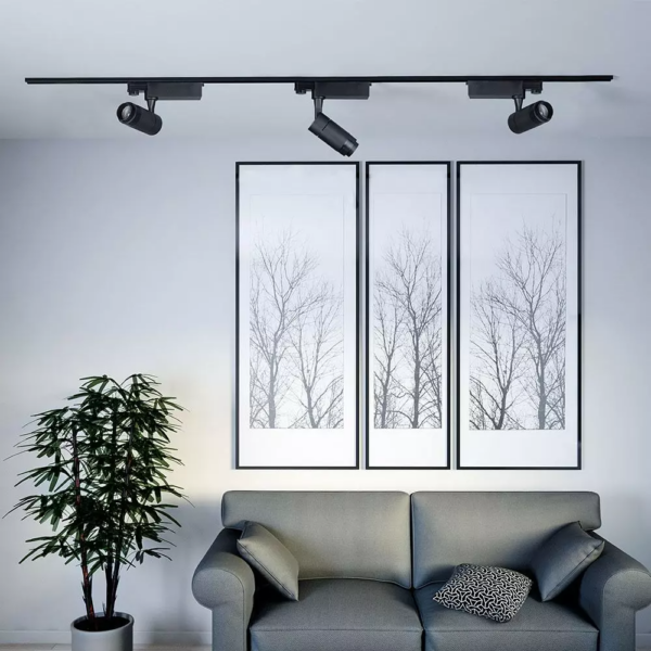 LED φωτιστικό ράγας COB 15W με επιλογή φωτός και γωνίας δέσμης Dimmable μέσω smart phone μαύρο V-TAC – 1457