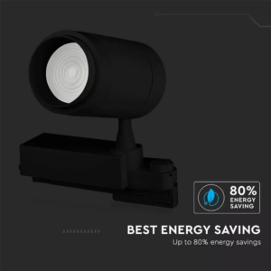 LED Φωτιστικό Ράγας COB 35W με Επιλογή Φωτός και Γωνίας Δέσμης 16°~53° Dimmable Μέσω Smart Phone Μαύρο 3000-6400K V-TAC – 1459