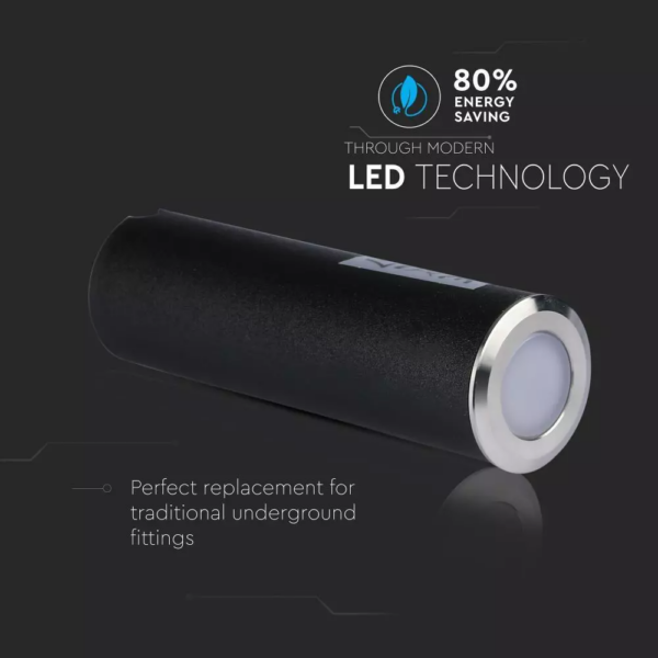 Χωνευτό Φωτιστικό Δαπέδου LED 0.5W Στρογγυλό Ασημί V-TAC IP67 12V Θερμό 3000K – 211463