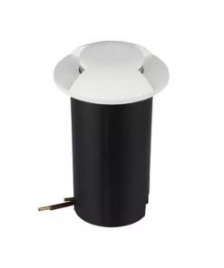 Χωνευτό Φωτιστικό Δαπέδου LED 1W Στρογγυλό Λευκο V-TAC IP67 12V με 2 Δέσμες Θερμό Λευκό 3000K- 211465