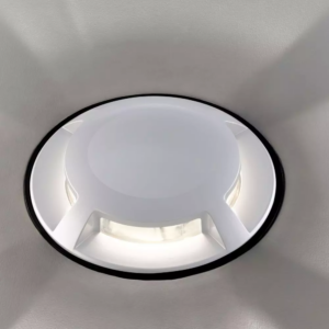 Χωνευτό φωτιστικό LED σκάλας 1W Στρογγυλό μαύρο, λευκο 4000K Φυσικό λευκό IP67 με τέσσερα ανοίγματα V-TAC – 1471