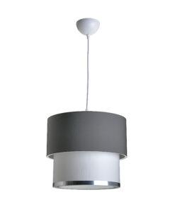 Φωτιστικό οροφής PWL-0963 pakoworld γκρι-λευκό Φ30×55εκ 147-000009