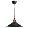 Φωτιστικό οροφής PWL-0964 pakoworld μαύρο-bronze antique Φ30×62εκ 147-000011