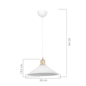 Φωτιστικό οροφής PWL-0964 pakoworld μαύρο-bronze antique Φ30×62εκ 147-000011