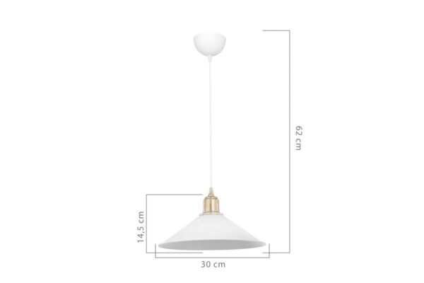 Φωτιστικό οροφής PWL-0964 pakoworld μαύρο-bronze antique Φ30×62εκ 147-000011