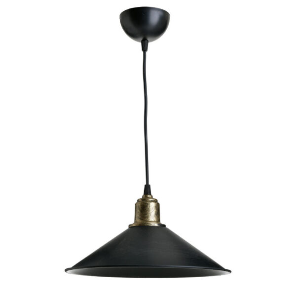 Φωτιστικό οροφής PWL-0964 pakoworld μαύρο-bronze antique Φ30×62εκ 147-000011